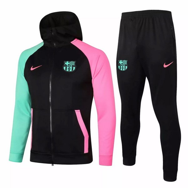 Hoodies Barcelona 2020-21 Schwarz Grün Pink Fussballtrikots Günstig